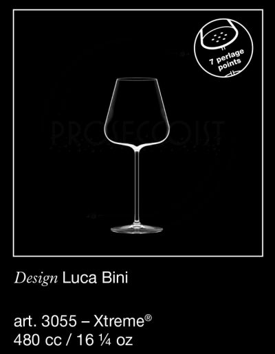 Produktbild - Italesse Etoile Sparkle Xtreme kristallines Glas, Art. 3055 480cc. Erhältlich bei Spontano. Glas mit 7 Perlage Punkte Symbol. Volumenangabe, Designer Luca Bini.