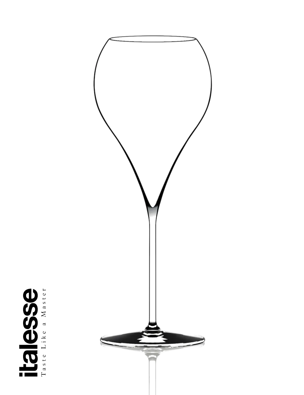 Produktbild - Italesse Grand Balloon Flute Glas, Art. 3036 380cc. Erhältlich bei Spontano